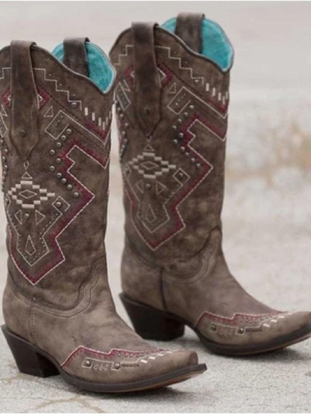 Corral Aztec Southwestern Cowboy Boots US 7 C2945